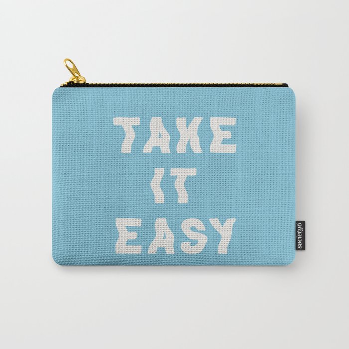 Take It Easy Sky Blue Carry All Pouch Gallery Image 1