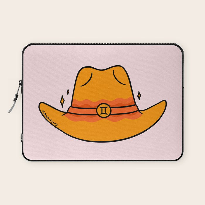 Gemini Cowboy Hat Laptop Sleeve Gallery Image 1