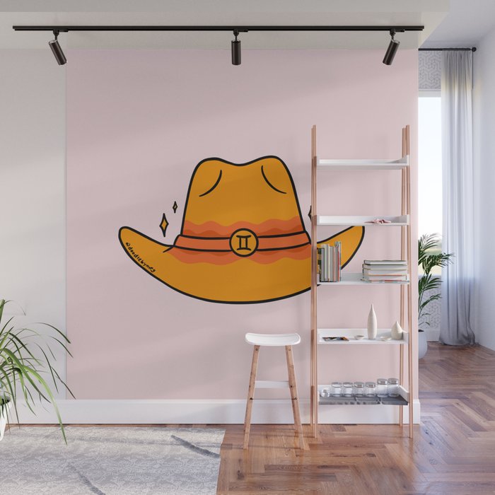 Gemini Cowboy Hat Wall Mural Gallery Image 1