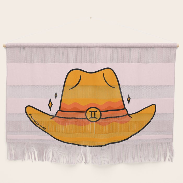 Gemini Cowboy Hat Wall Hanging Gallery Image 1