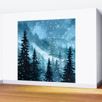 Winter Night Wall Mural Gallery Image 2