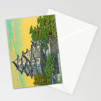 Kawase Hasui Vintage Japanese Woodblock Print Himeji Castle Stationery Card Gallery Image 2