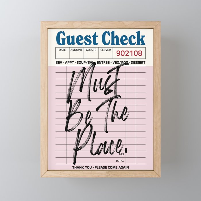 Must be the place. Mini Art Print Gallery Image 1