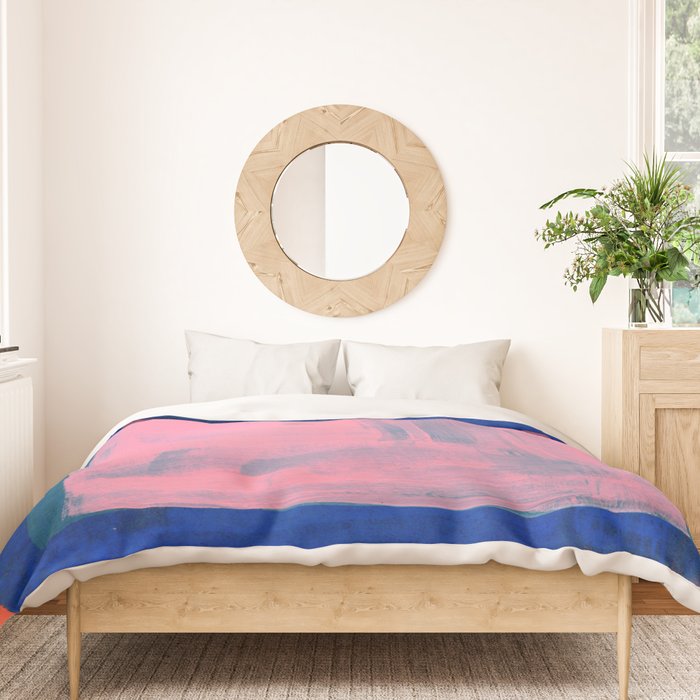 Ocean Pink Colourfield  Duvet Cover Gallery Image 3