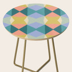  Mid-century Modern Geometric Pattern Side Table Gallery Image 2