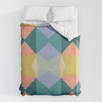  Mid-century Modern Geometric Pattern Duvet Cover Gallery Image 6