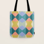  Mid-century Modern Geometric Pattern Tote Bag Gallery Image 1