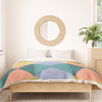 Mid-century Modern Geometric Pattern Duvet Cover Gallery Image 3