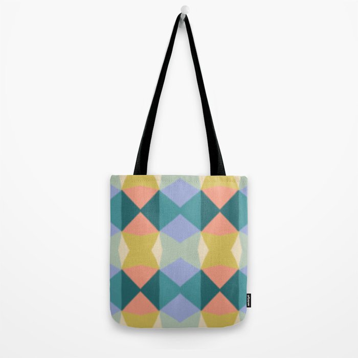  Mid-century Modern Geometric Pattern Tote Bag Gallery Image 2