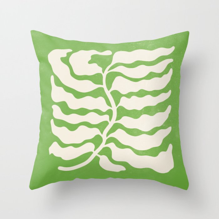 Wild Ferns: Forest Green Edition Throw Pillow Gallery Image 6