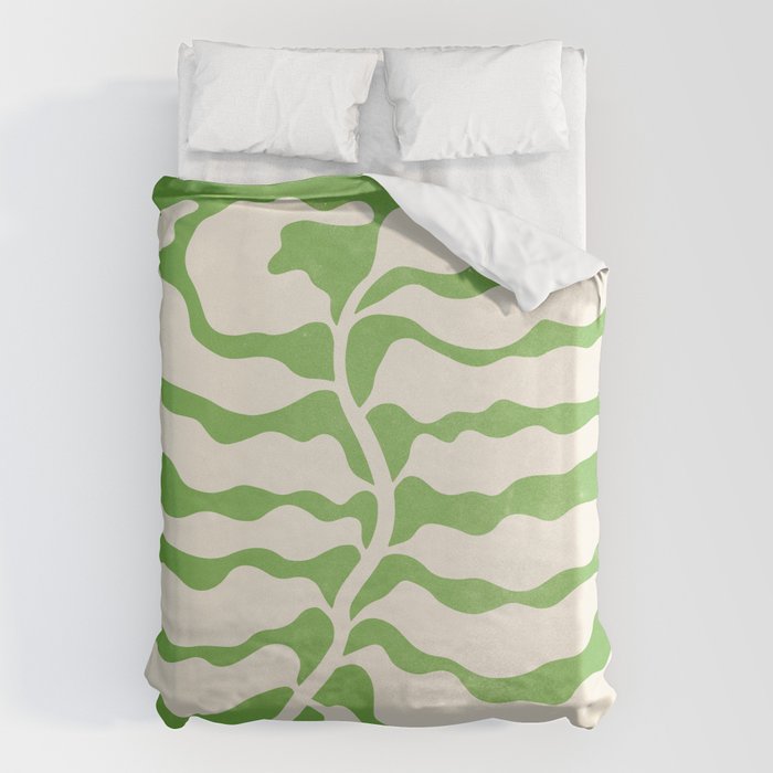 Wild Ferns: Forest Green Edition Duvet Cover Gallery Image 6