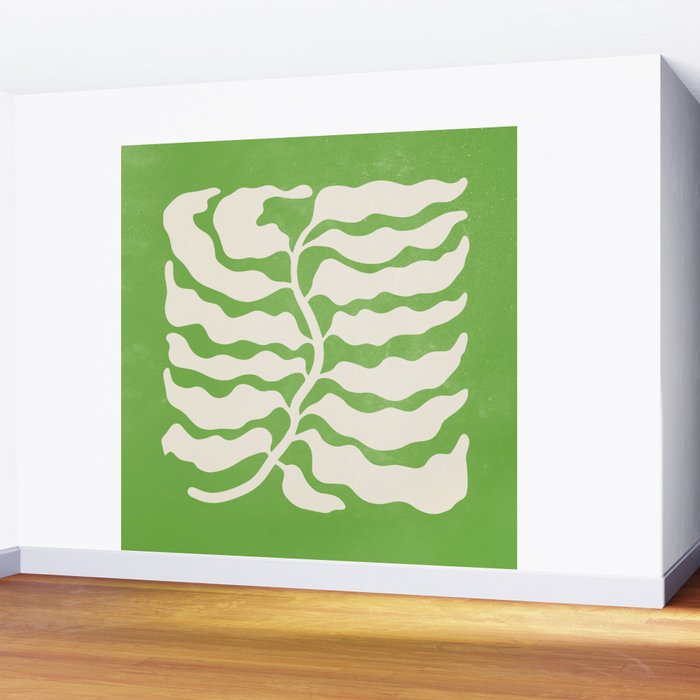 Wild Ferns: Forest Green Edition Wall Mural Gallery Image 2
