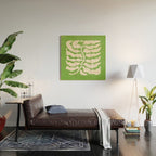 Wild Ferns: Forest Green Edition Wood Wall Art Gallery Image 2