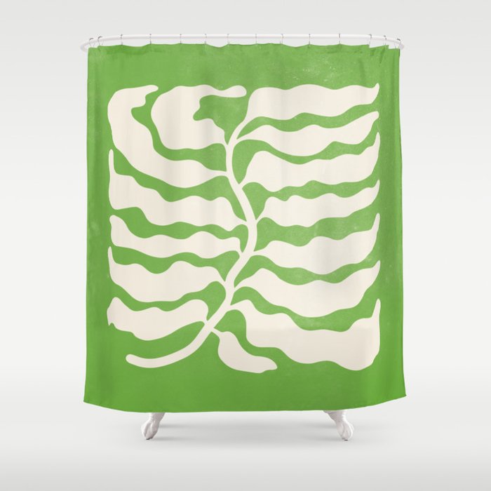 Wild Ferns: Forest Green Edition Shower Curtain Gallery Image 1