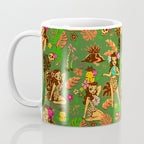 Tiki Temptress on Green Coffee Mug Gallery Image 3