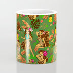Tiki Temptress on Green Coffee Mug Gallery Image 4