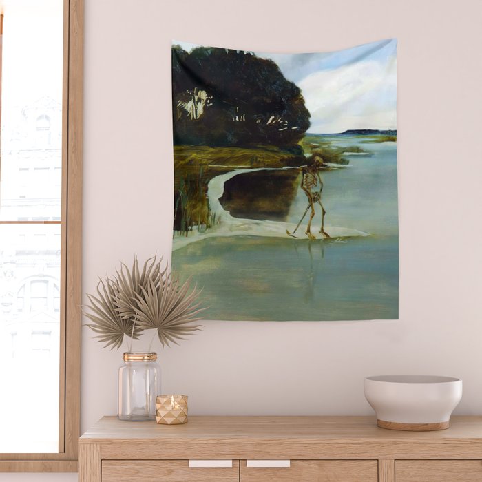 Death Peeing - Max Klinger Wall Tapestry Gallery Image 2