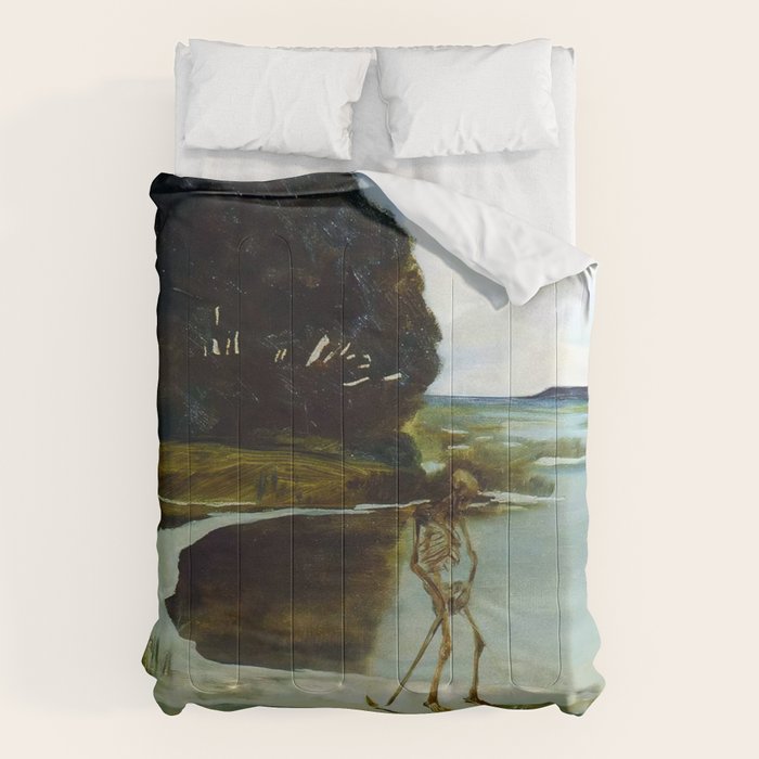 Death Peeing - Max Klinger Comforter Gallery Image 1