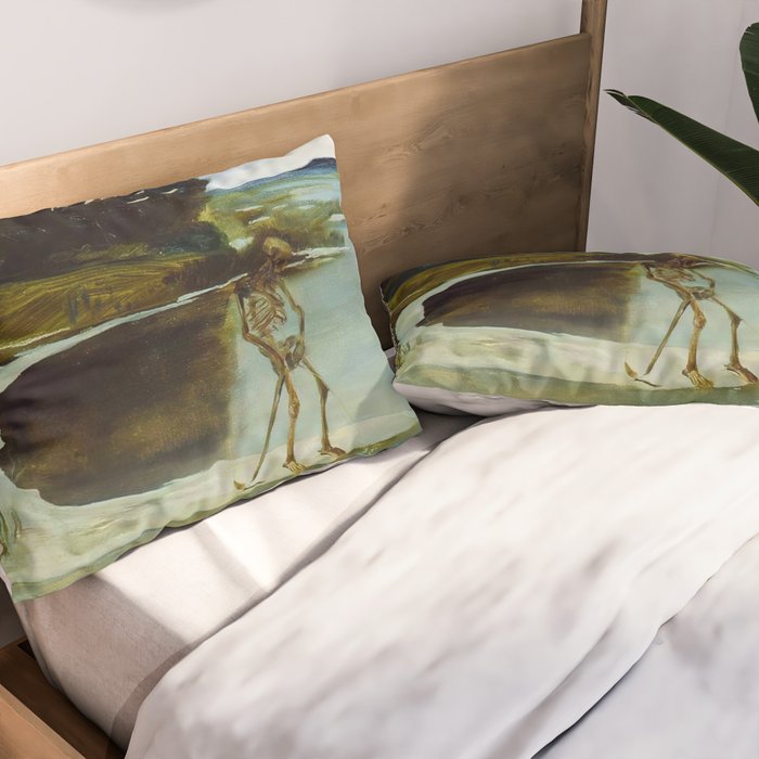 Death Peeing - Max Klinger Pillow Sham Gallery Image 2