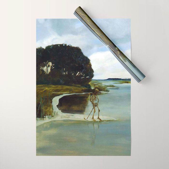 Death Peeing - Max Klinger Wrapping Paper Gallery Image 1