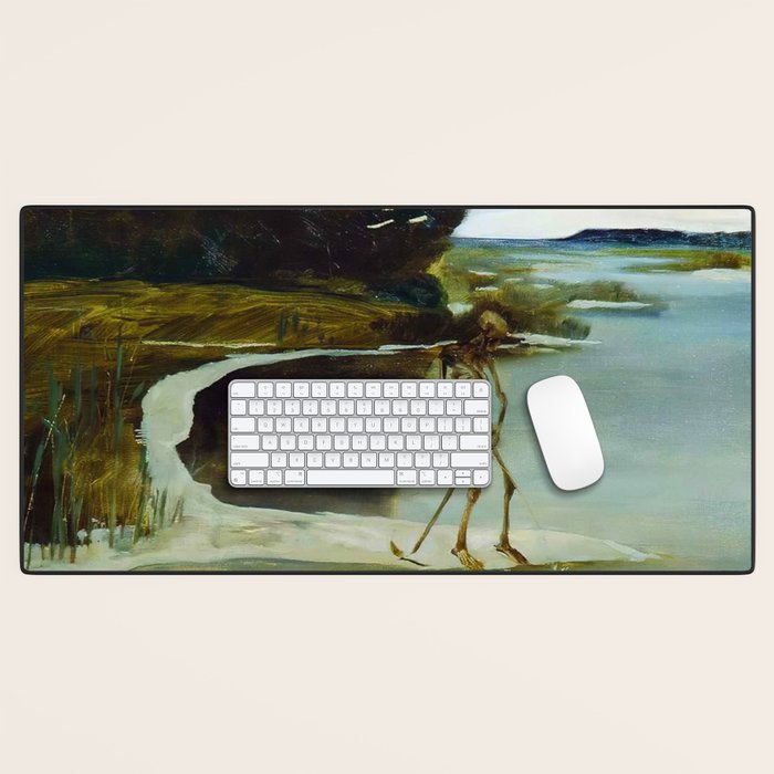 Death Peeing - Max Klinger Desk Mat Gallery Image 1