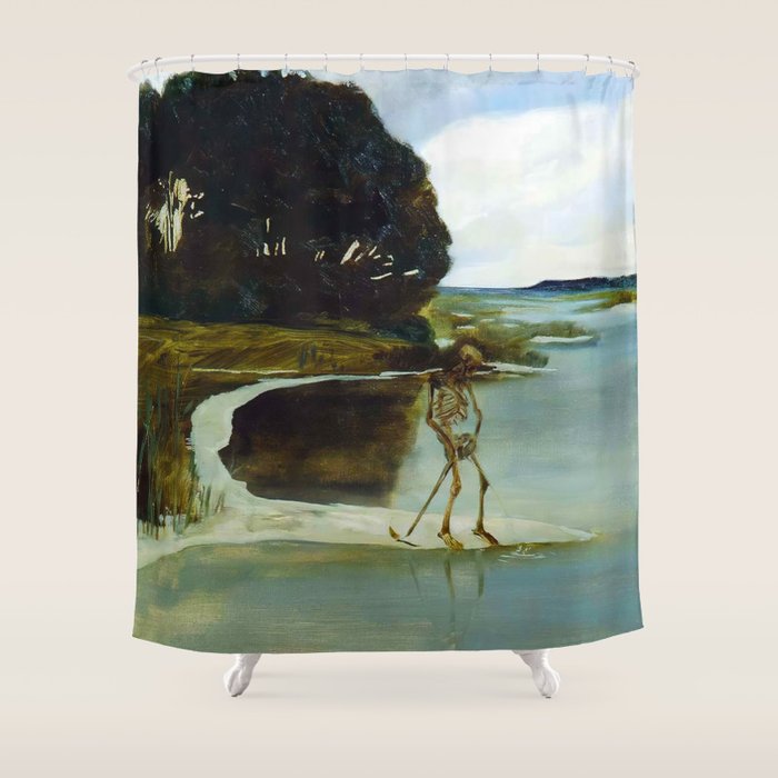 Death Peeing - Max Klinger Shower Curtain Gallery Image 1