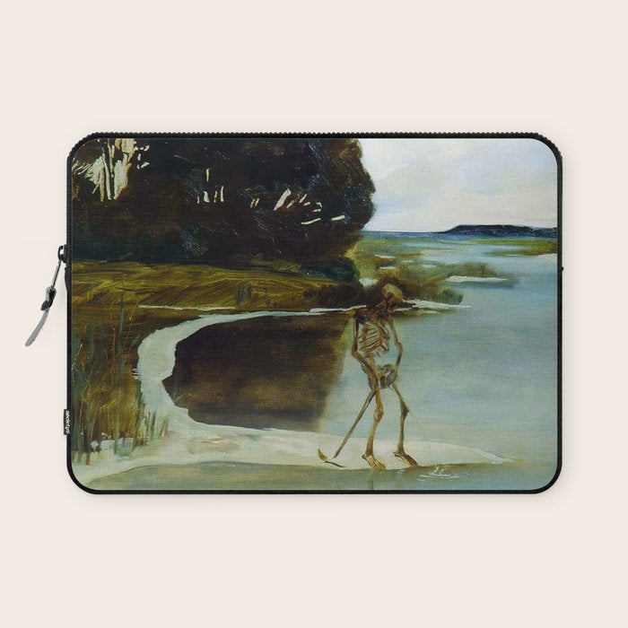 Death Peeing - Max Klinger Laptop Sleeve Gallery Image 1