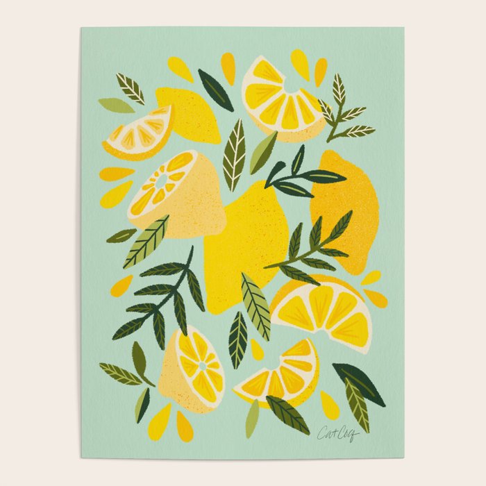 Lemon Blooms - Mint Poster Gallery Image 4
