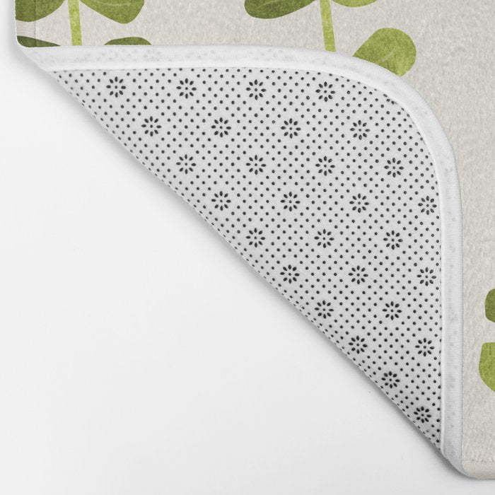Eucalyptus Sprouts - Cute Plant Illustration Bath Mat Gallery Image 2