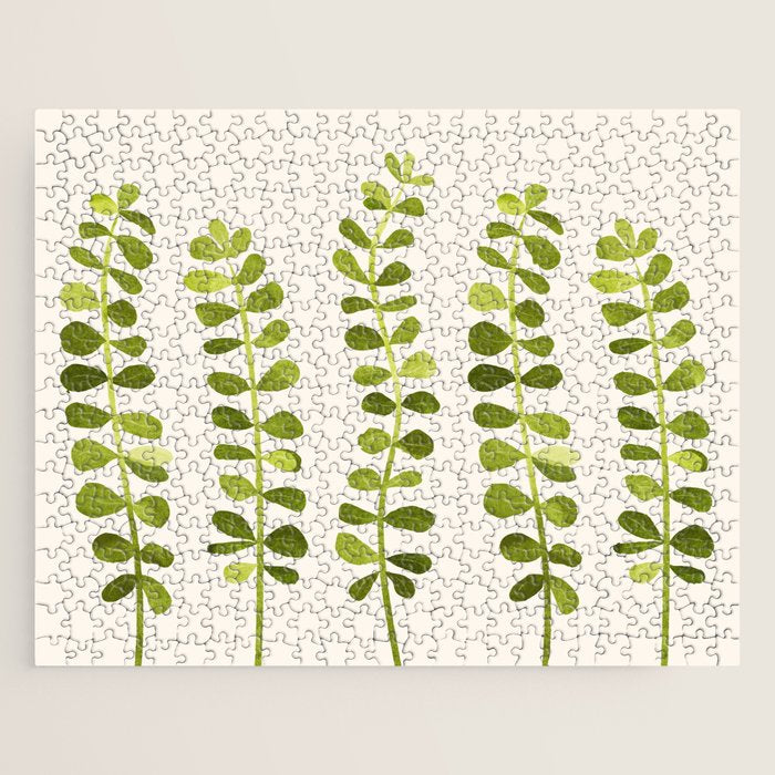 Eucalyptus Sprouts - Cute Plant Illustration Jigsaw Puzzle Gallery Image 1