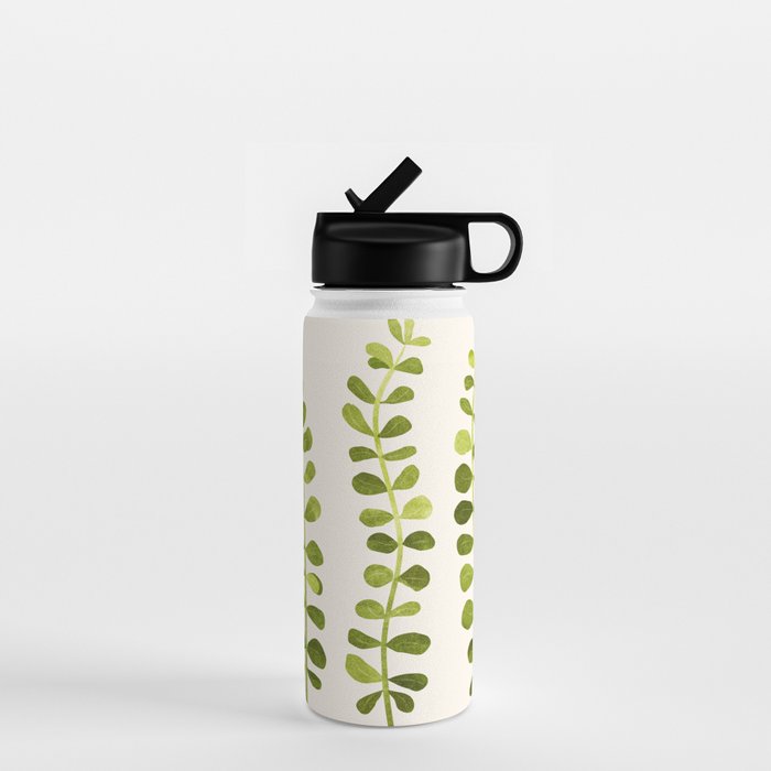 Eucalyptus Sprouts - Cute Plant Illustration Water Bottle Gallery Image 1