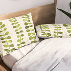 Eucalyptus Sprouts - Cute Plant Illustration Pillow Sham Gallery Image 2