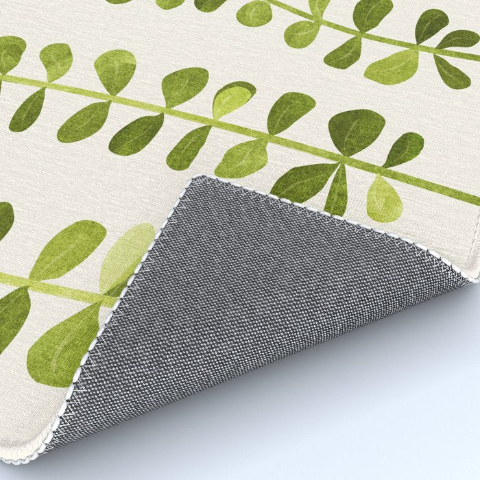 Eucalyptus Sprouts - Cute Plant Illustration Rug Gallery Image 4