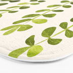 Eucalyptus Sprouts - Cute Plant Illustration Bath Mat Gallery Image 3