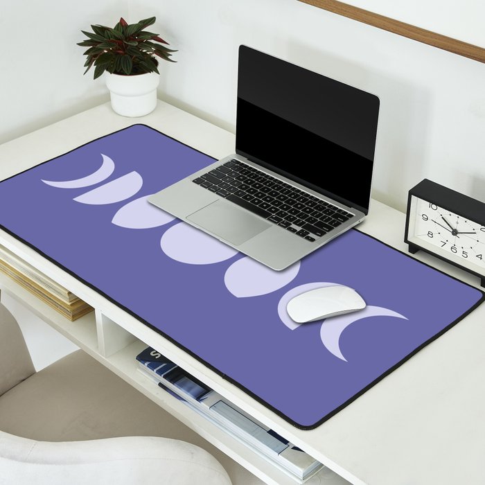 Minimal Moon Phases XII Desk Mat Gallery Image 2