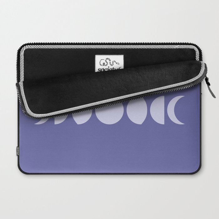 Minimal Moon Phases XII Laptop Sleeve Gallery Image 2