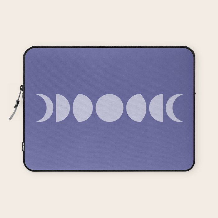 Minimal Moon Phases XII Laptop Sleeve Gallery Image 1
