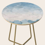 Waves on the Horizon - Mint Blue Aqua Sky Ocean Abstract Art Painting Clouds Water Waves Side Table Gallery Image 2