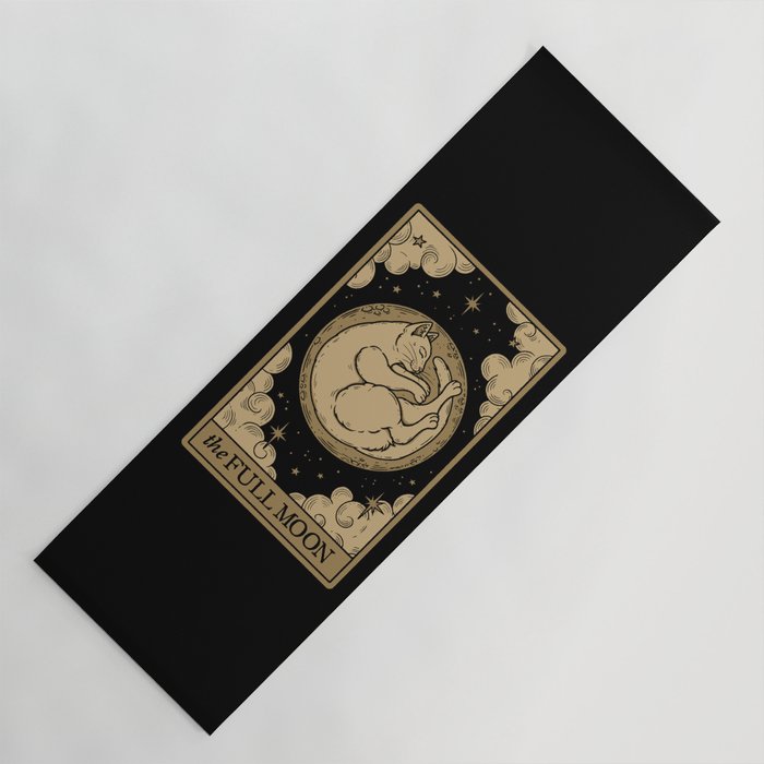 The Full Moon - Dark Background Yoga Mat Gallery Image 1