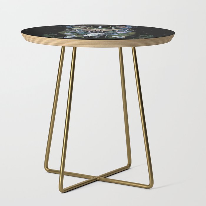 Deer Skull Crystals Garden Side Table Gallery Image 1