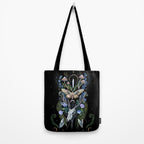 Deer Skull Crystals Garden Tote Bag Gallery Image 2