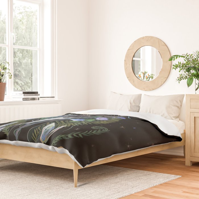 Deer Skull Crystals Garden Duvet Cover Gallery Image 2