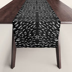Celestial Stars Art, Black and White, Boho Wall Art Table Runner Gallery Image 1