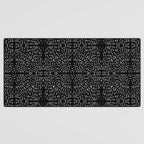 Celestial Stars Art, Black and White, Boho Wall Art Desk Mat Gallery Image 3