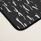 Celestial Stars Art, Black and White, Boho Wall Art Desk Mat Gallery Image 4