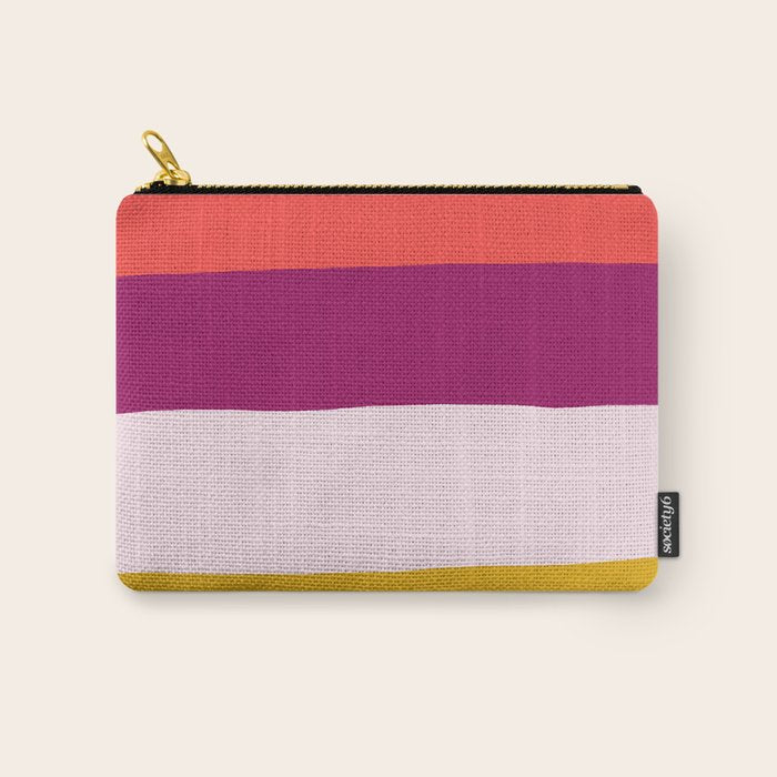 Sunset Stripes Carry All Pouch Gallery Image 1