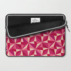Kaleidoscope Tile Pattern VIII Vibrant Pink and Red Laptop Sleeve Gallery Image 2