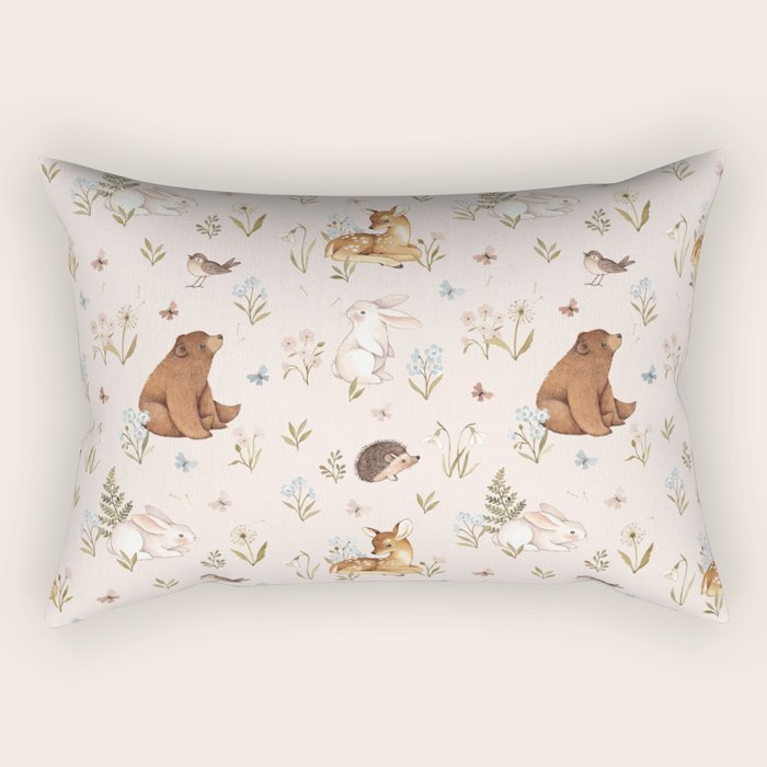 Blooming Meadow Rectangular Pillow Gallery Image 2