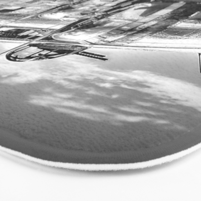 WWII Flying Fortress aviation bomber airplane flight portrait black and white photograph - photography - photographs Bath Mat Gallery Image 3