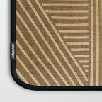 Golden ochre lines - textured abstract geometric Laptop Sleeve Gallery Image 3